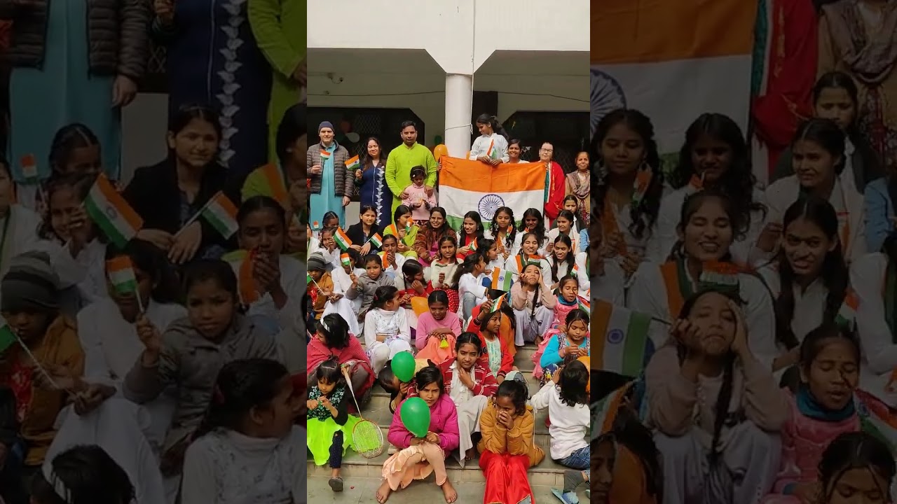 Republic day celebration 🇮🇳at Vishwa Nirmala Prem Ashram Greater Noida NGO Sahajayoga Jai Shrimataji