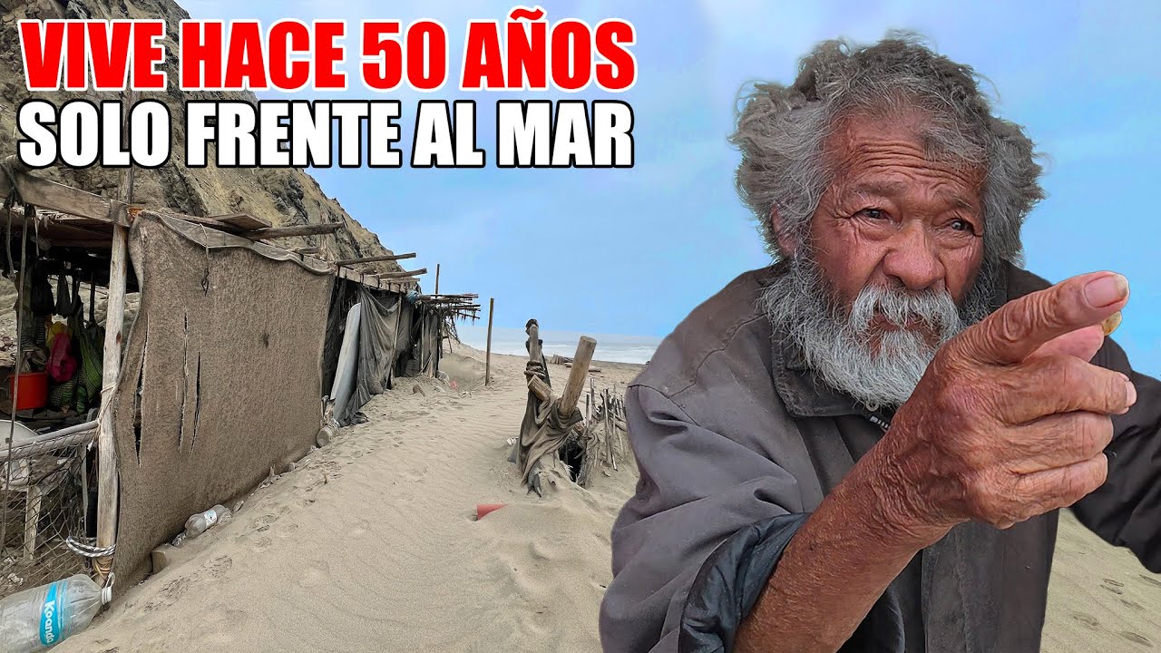 ESTE HOMBRE VIVE SOLO FRENTE AL MAR | 50 años solo en una playa | Dilo Nomás