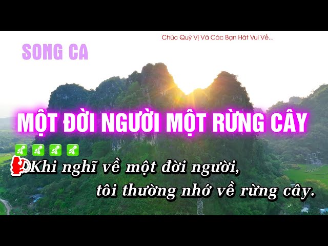 Karaoke Một Đời Người Một Rừng Cây |Nhạc Đỏ| (Song Ca) Hoàng Dũng Karaoke