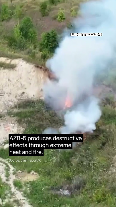 Ukrainian 'Vampire' hexacopter testing AZB-5 (Aircraft IncendiaryBomb) #warinukraine #russia #shorts