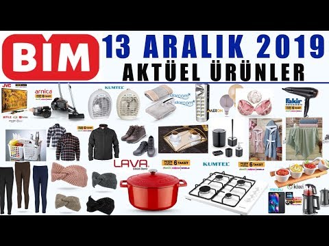 BİM 13 ARALIK 2019 CUMA AKTÜEL ÜRÜNLERİ I BİM AKTÜEL I BİM İNDİRİMLERİ I BİM'DE BU HAFTA