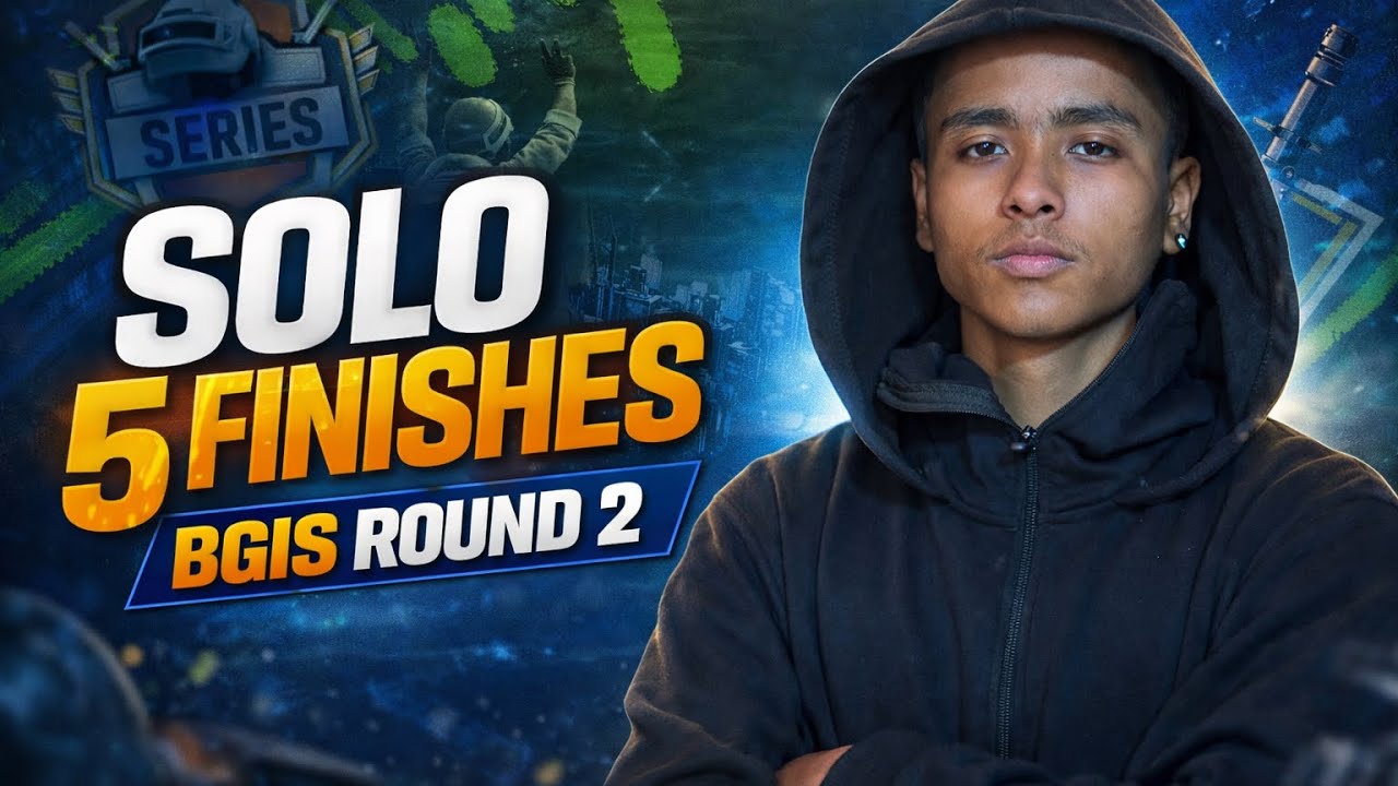 SOLO 5 FINISHES BGIS ROUND 2 GAMEPLAY || I PHONE 14 PRO || BGIS 2026 ...