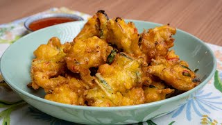 Resepi Cucur Jagung Rangup Di Luar, Lembut Di Dalam Che Nom