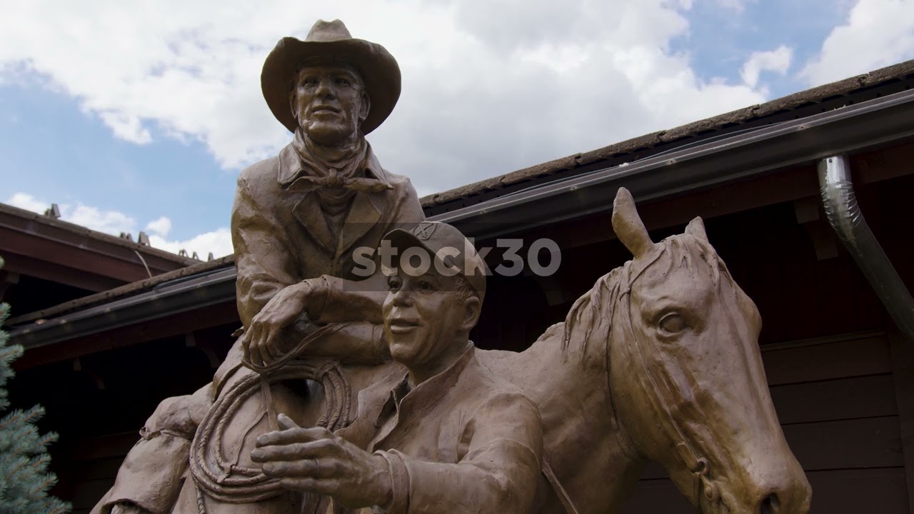 Close Up Shot Of Pete's Dream Sculpture Honouring Vail Founder Pete Seibert In Vail, Colorado, USA