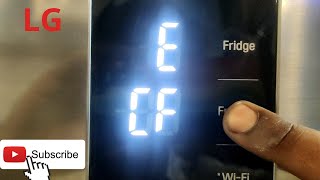 LG Refrigerator ECF ERROR +Side by side refrigerator not cooling see this video & solved problem)
