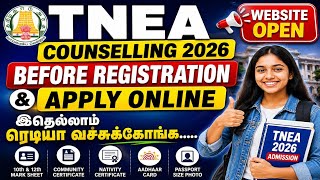 TNEA Counselling 2026 | தேவையான Documents | Before Register and Apply | Ready யா வச்சுக்கோங்க...