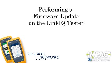 Learn how to update your Fluke Networks LinkIQ Duo