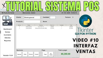 Crea un Punto de Venta en Python Tkinter 🛒 | Parte 10
