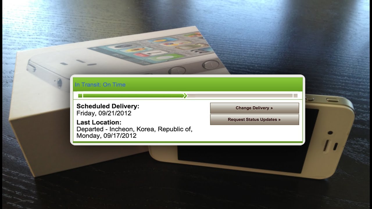 Track iPhone 5 Preparing for Shipment Order - YouTube