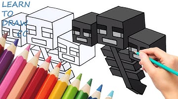 Minecraft | How To Draw Wither || Step by Step Drawing Tutorial for Beginners
