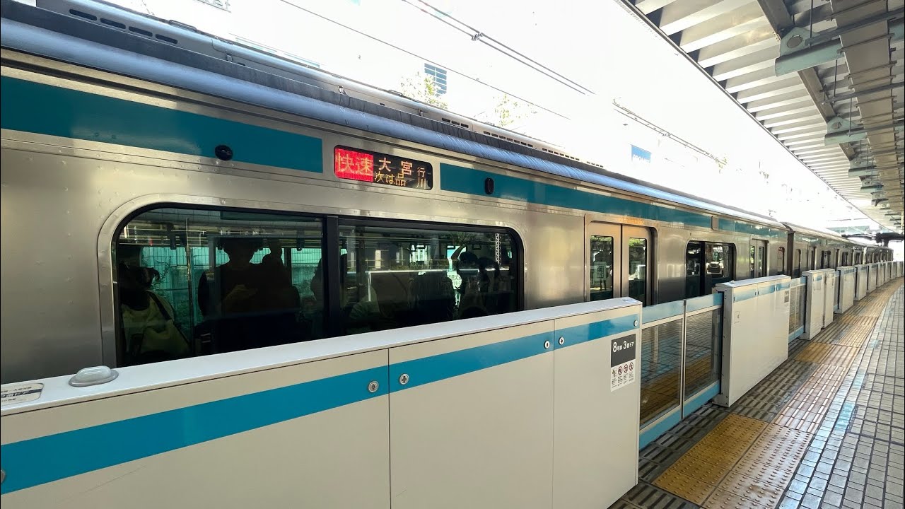 【走行音】JR東日本E233系1000番台、蒲田〜大井町　区間『快速　大宮行』京浜東北線