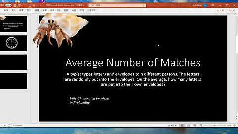 Challenging Problems in Probability: Average Number of Matches