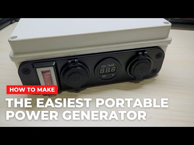 DIY EASY SOLDERLESS PORTABLE POWER GENERATOR class=