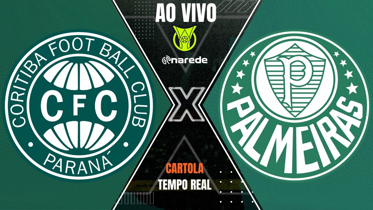 Coritiba x Palmeiras ao vivo: onde assistir ao jogo do Brasileirão