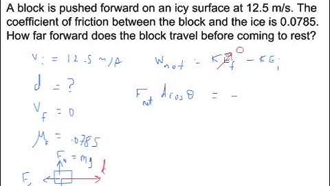 Work-KE: Work Done By Friction