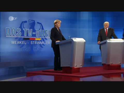 TV-Duell: Angela Merkel - Frank-Walter Steinmeier ...