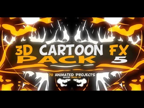 3D Cartoon FX Pack 5 || free aeprojects