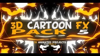 3D Cartoon FX Pack 5 || free aeprojects