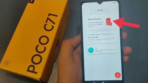 no internet found Poco C71 || airtel invalid sim problem?