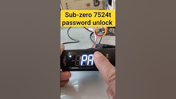 7524t sub-zero password unlock 🔓 one minute #shortvideo #sub-zero