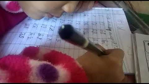 Sana Writing Manipuri Numbers