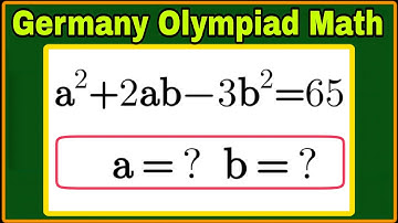 Germany| The Most Interesting Algebra Problem Solved with Pure Explanation| Can you solve this? 
