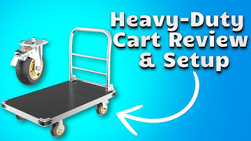 Heavy-Duty Push Cart Review | 2500 LBS Capacity Platform Truck Unboxing & Setup