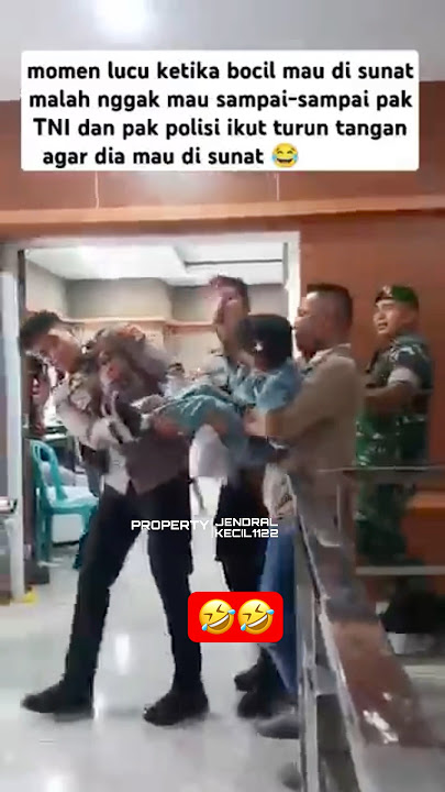 Momen lucu bocil membrontak mau disunat