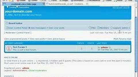 phpBB3 Installeren, deel 7