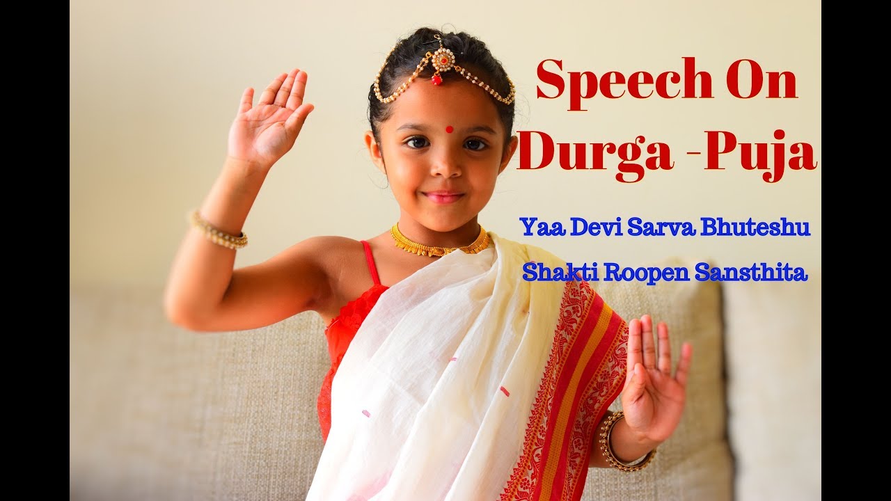 write a speech on durga puja