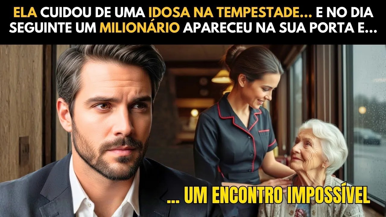 ELA CUIDOU DE UMA IDOSA NA TEMPESTADE... E NO DIA SEGUINTE UM MILIONÁRIO APARECEU NA SUA PORTA E...
