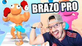 BRAZO NOOB VS PRO VS HACKER | El Mas Fuerte The Big Hit Gameplay | Juegos Luky