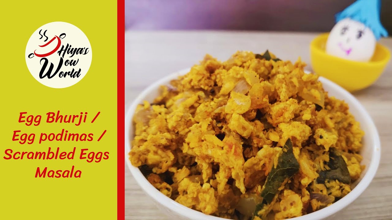 Egg Bhurji Egg Poriyal recipe in Tamil Egg podimas recipe with