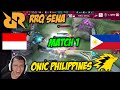 ONIC PH VS RRQ SENA MATCH 1 !!! ONIC PH DI KANDANGIN RRQ SENA