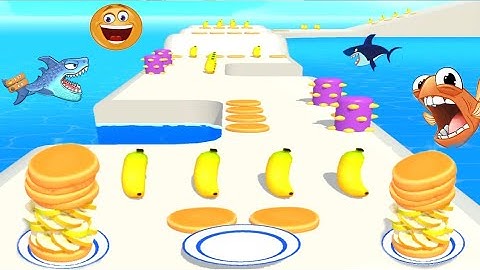 Pancake Run game | Android iOS walkthrough gameplay | All levels (6556+7678) game