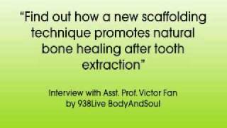 Promotes Natural Bone Healing After Tooth Extraction, Part 03 - 938Live Body and Soul by Bioscaffold 408 views 14 years ago 6 minutes, 12 seconds