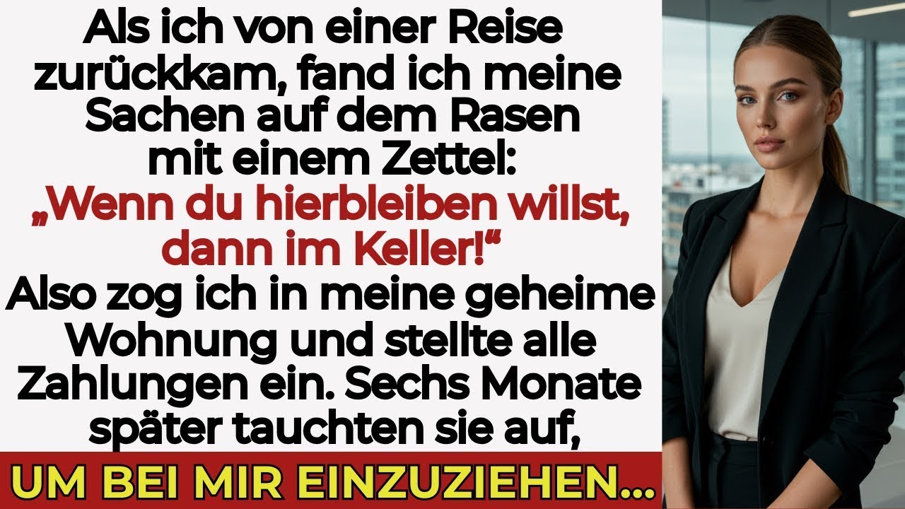 „Sie dachten, sie hätten mich rausgeworfen – doch mein geheimes Haus überraschte alle “