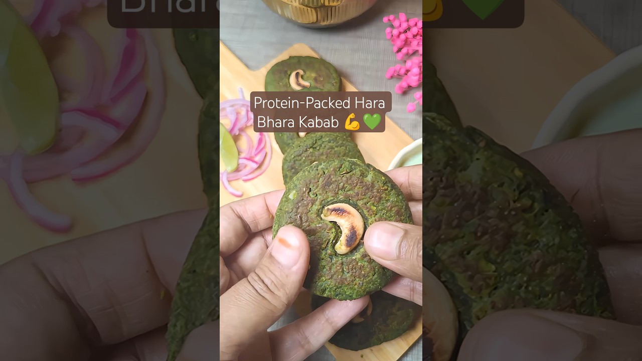 Protein-Packed Hara Bhara Kabab 💪💚 | Easy Veg Snack Recipe 