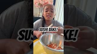 Sushi Bake is an easy meal that satisfies all of our family and friends! #sushibake #sushi Cooking With Kids Making Sushi
