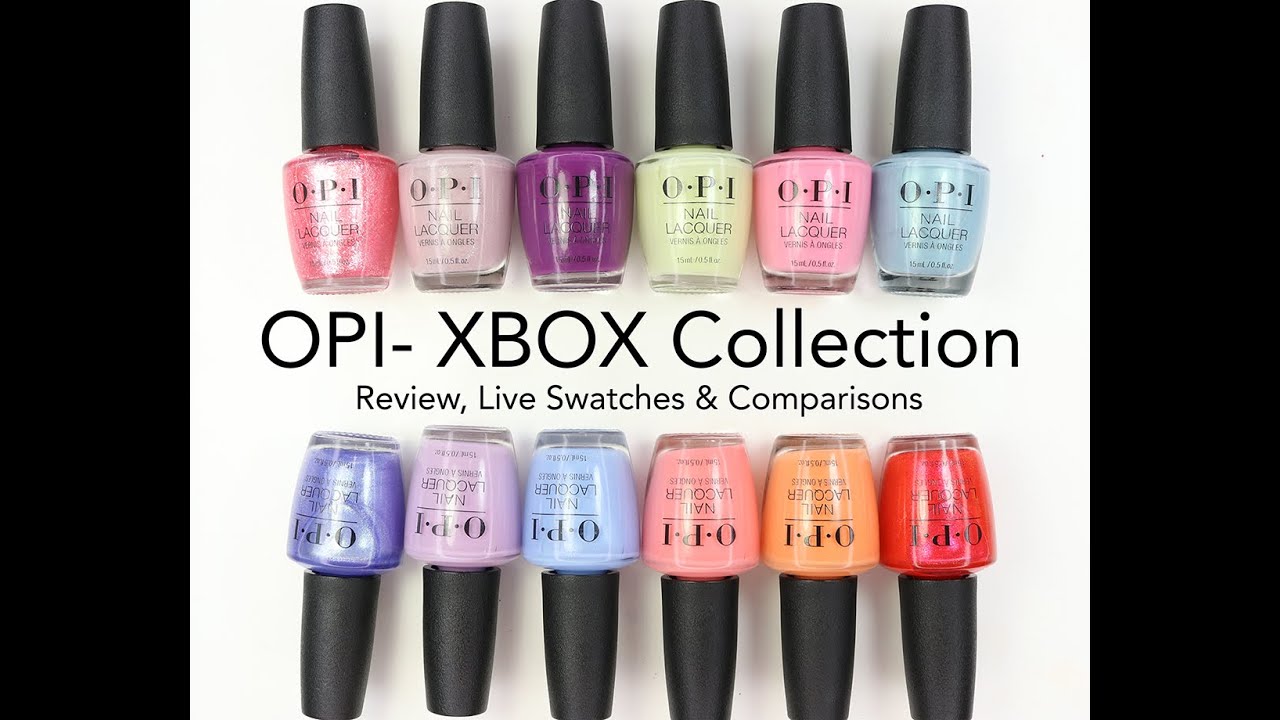 OPI XBOX Spring/Summer 2022 Collection Review, Live Swatches and