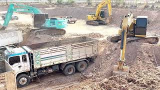 New project 10000 Square meters of digging - Excavator loading trucks #Ep02 - Nimitt Excavator by Nimitt Excavator 11,933 views 2 months ago 9 minutes, 8 seconds