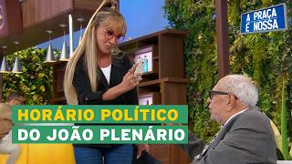 João Plenário foi gravar seu horário político na praça | A Praça É Nossa
