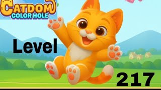 Catdom color hole level 217 solution and walkthrough for gameplay 