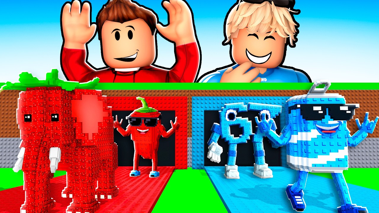 ROT vs BLAU in Steal A Brainrot