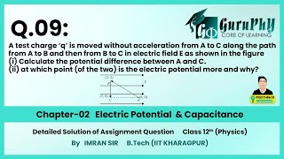 Ch02Q09 (Electric Potential & Capacitance) Assignment Solutions