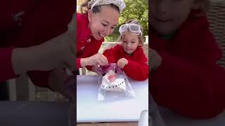 Exploding snow man science experiment! #viral #trending #shorts #kidseducation