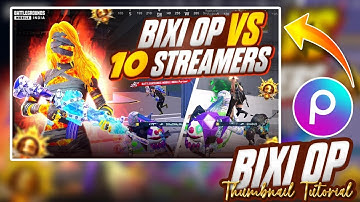 Make This Thumbnail Like BiXiOP In PicsArt 🔥