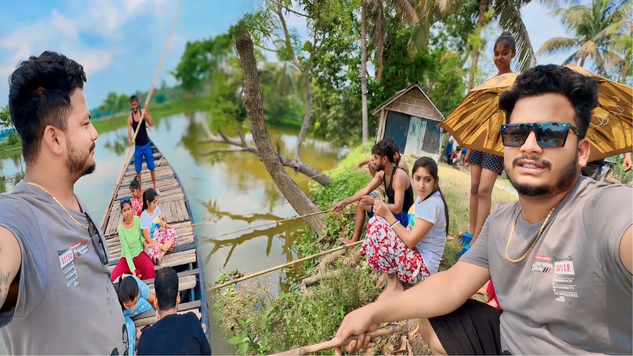 নৌকা নিয়ে সবাই মিলে মাছ ধরতে এসে কত বড় মাছ পেলাম দেখো😱❌ || lovesin vlog