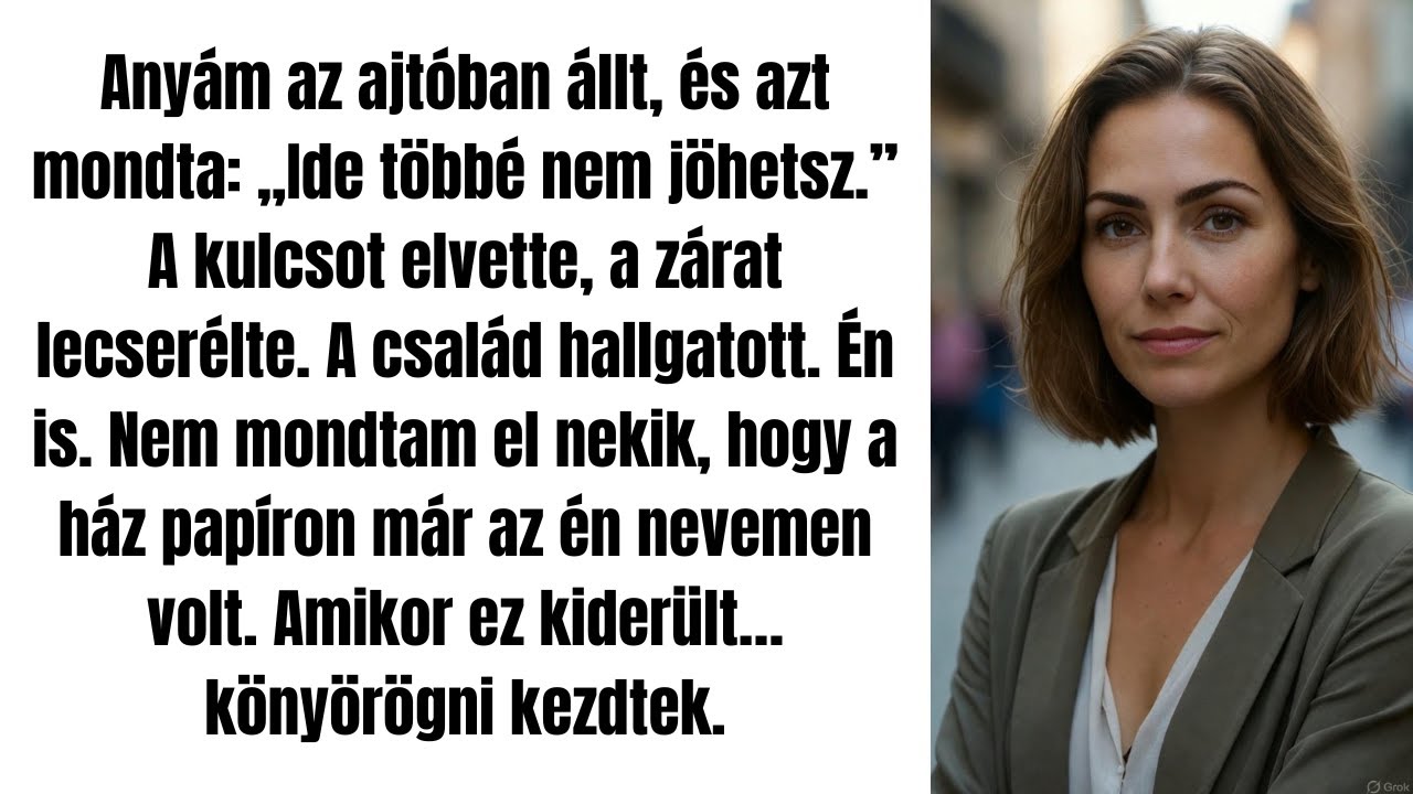 Anyám megtiltotta, hogy belépjek a családi házba — nem tudta, hogy az már az enyém volt