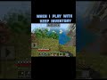 When I Play With Keep Inventory l #minecraft #beingrio #gaming #subscribe